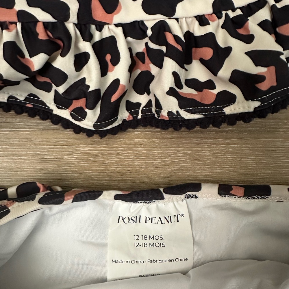 Leopard Print Ruffle Bikini Set Like New - Picture 5 of 5